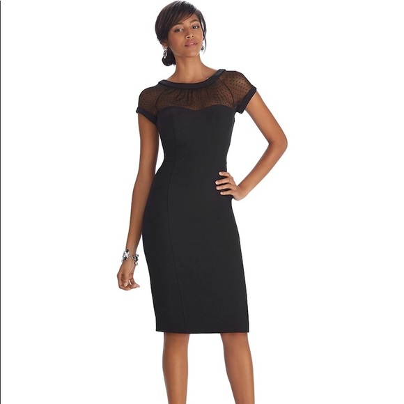 WHBM Sheer Polka Dot Dress - Picture 4 of 4